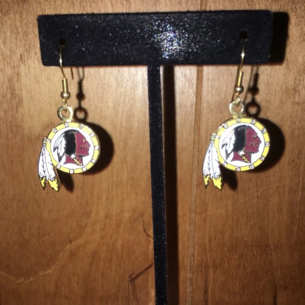 Washington Redskin earrings